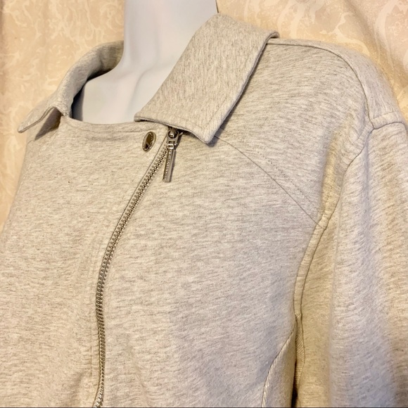 H By Halston French Terry Moto Jacket - Picture 12 of 13